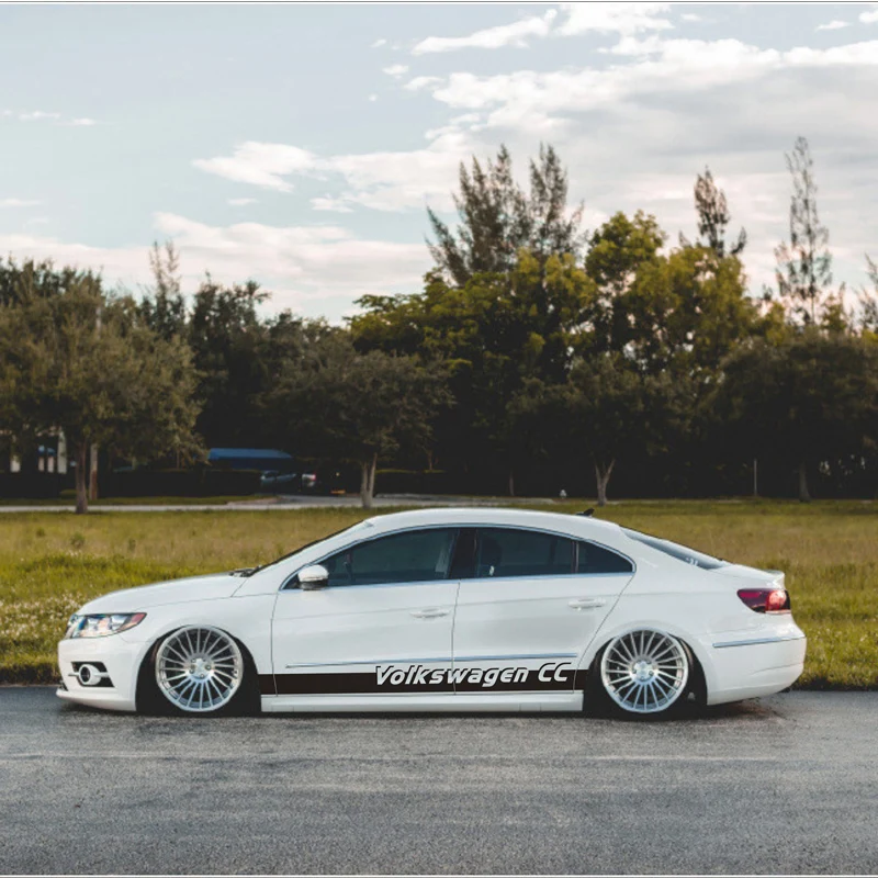 

Sport Stripes Car Stickers For Volkswagen Passat CC Auto Body Customized Decal Exterior Accessories