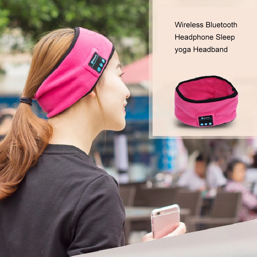 Фото Bluetooth музыкальная повязка вязаные спящие наушники Йога мягкая теплая спортивная Bluetooth музыкальная повязка вязаные спящие наушники Йога мягкая теплая спортивная