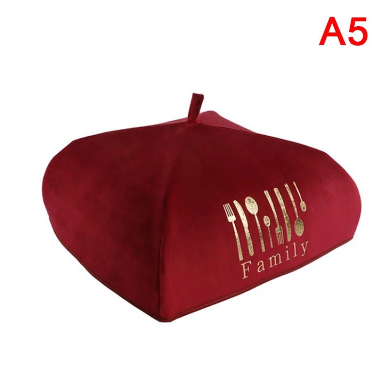 

1pc Winter Insulation Meal Cover Food Velvet Cloth Dust Vegetable Cover