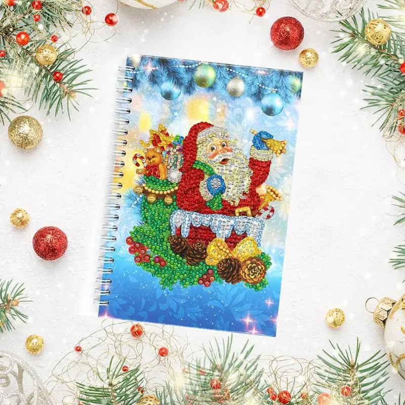 Специальная форма алмазная живопись блокнот Санта Клаус Пингвин шаблон 50