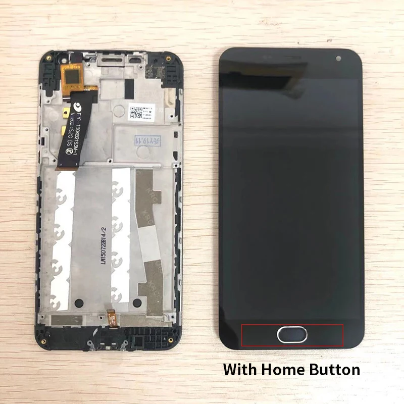 ЖК-дисплей для MEIZU M2 mini 5 0 дюйма AAA + сенсорный экран с рамкой сменный дигитайзер в