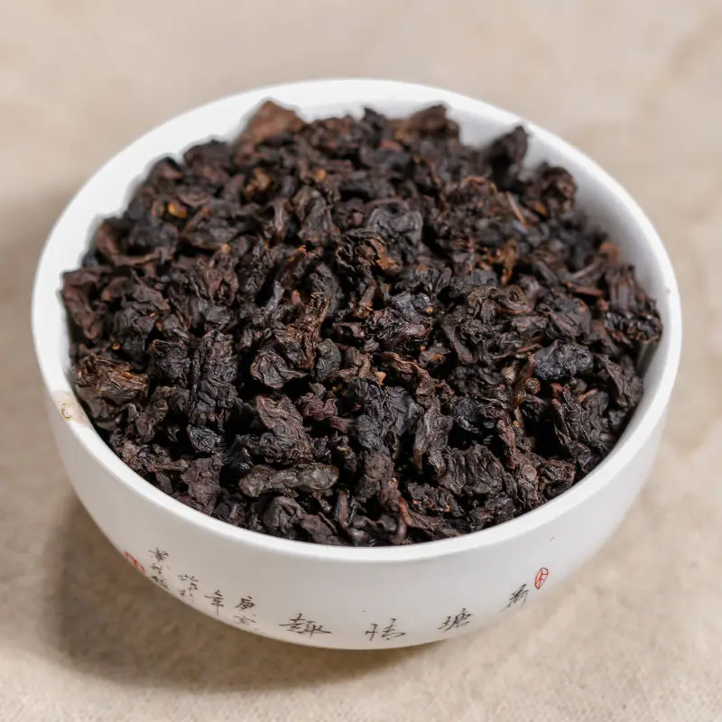 

2019 Fujian Hei Wu Long Cha Black Oolong Tea Charcoal Roasted Aromatic High Mountain Tea for Health Care and Anti-fatigue