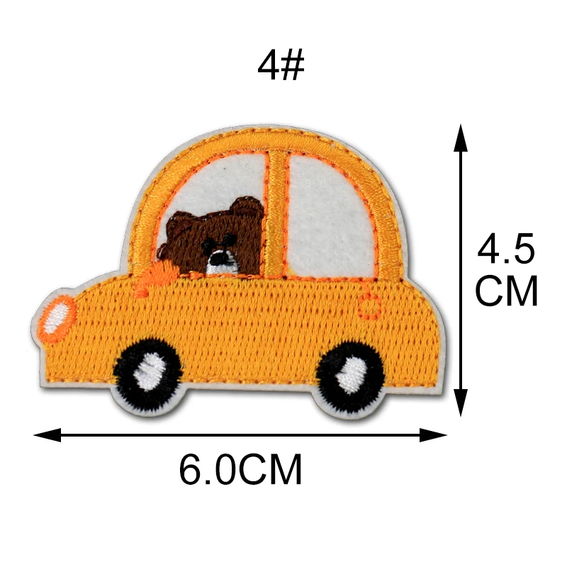 Нашивка с изображением медведя машины железа на одежде сделай сам детские полосы