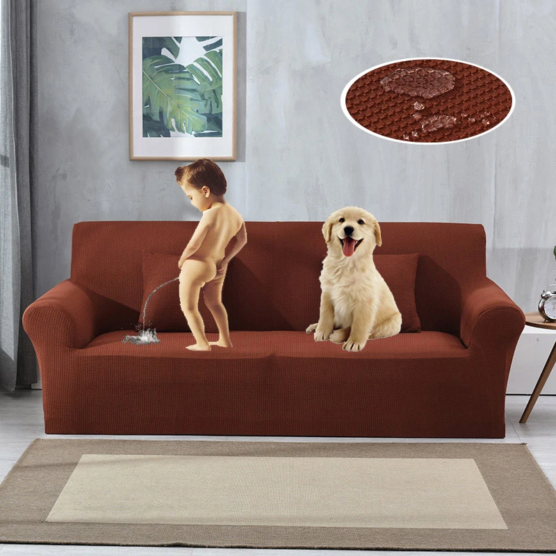 Slipcovers водоотталкивающий стрейч чехол для дивана утолщенный жаккардовый клетчатый чехол для дивана для гостиной мебель для питомцев протектор