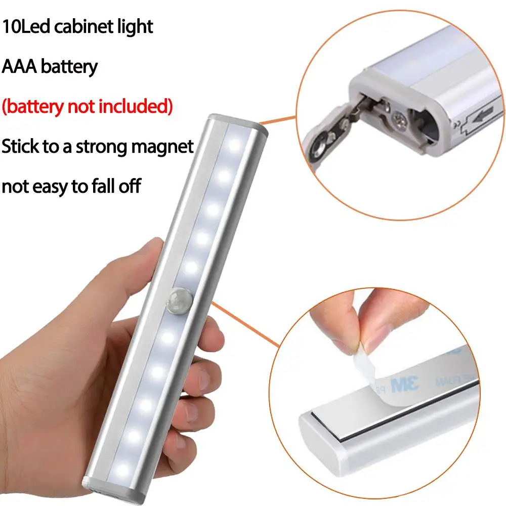 Автоматическая Ночная лампа с человеческим датчиком портативный светильник для