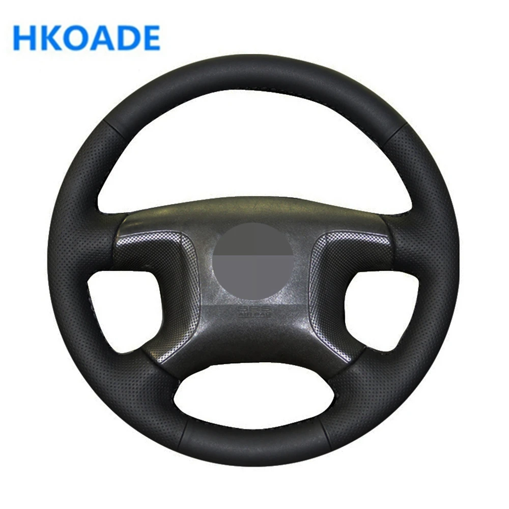 

Customize DIY Genuine Leather Car Steering Wheel Cover For Mitsubishi Pajero 2004 2005 2006 2007 2008 2009 2010 Car Interior