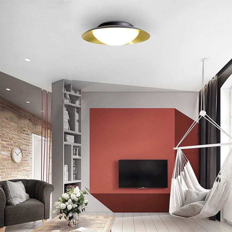 Современный светильник для спальни светодиодный круглый потолочный в кухню