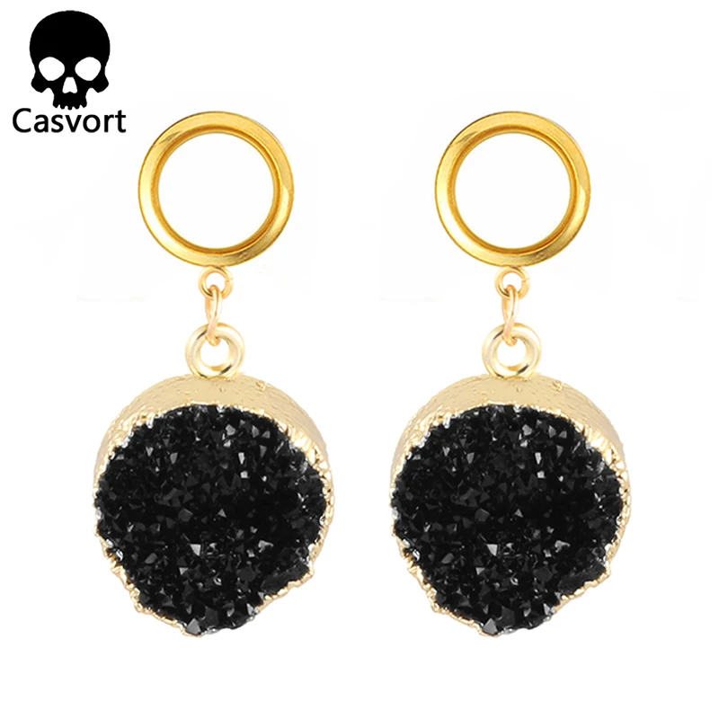 Casvort 2 шт. пирсинг каучуковые Висячие затычки для ушей и туннели ювелирные изделия