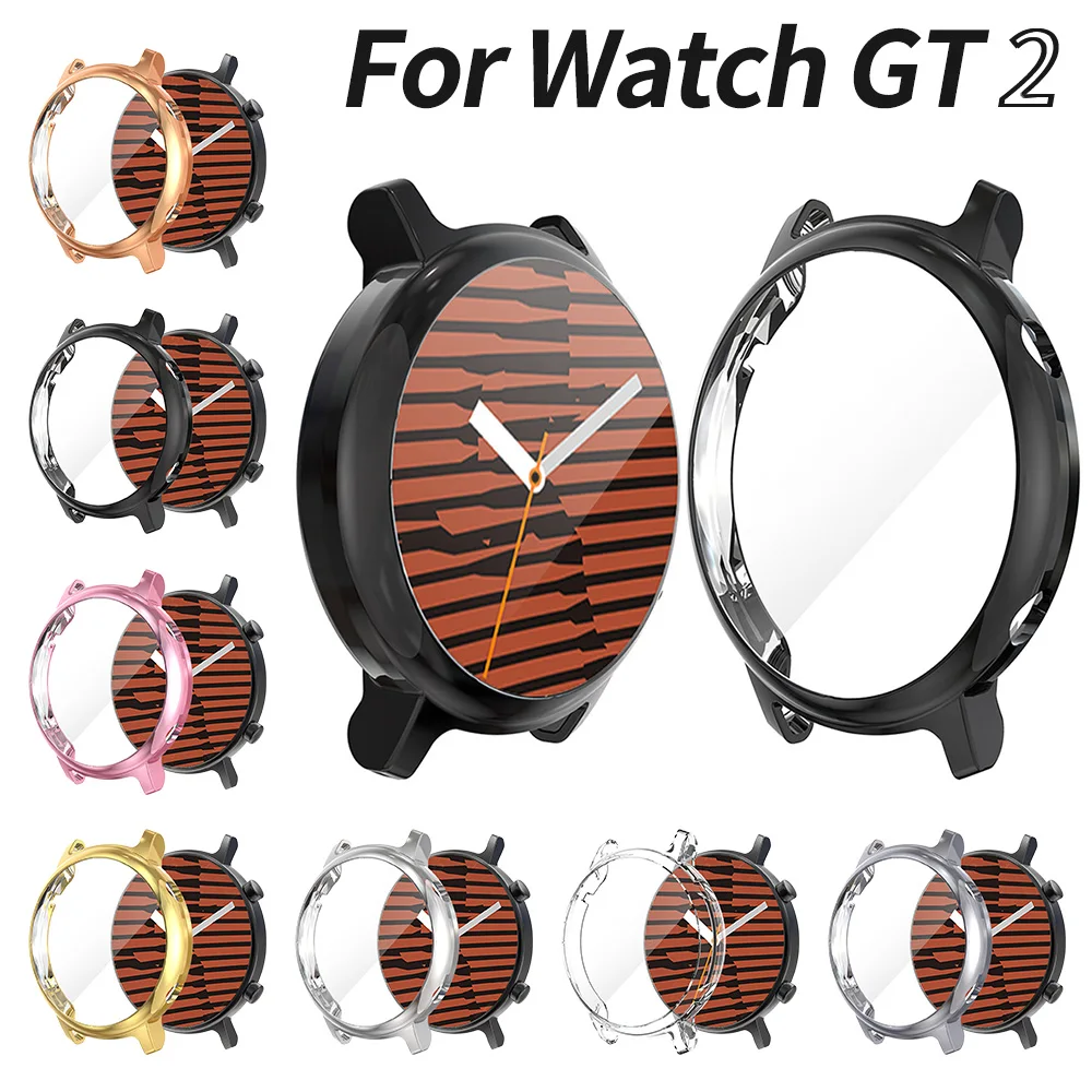Легкий тонкий чехол для Huawei Watch GT 2 42 мм 46 2e из ТПУ защитная оболочка часов GT2 мягкий