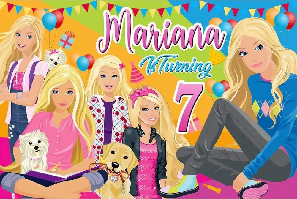 

Оригинальный американский фон для фотосъемки с изображением шара подарка собаки на день рождения качественный Виниловый фон для фотосъемк...