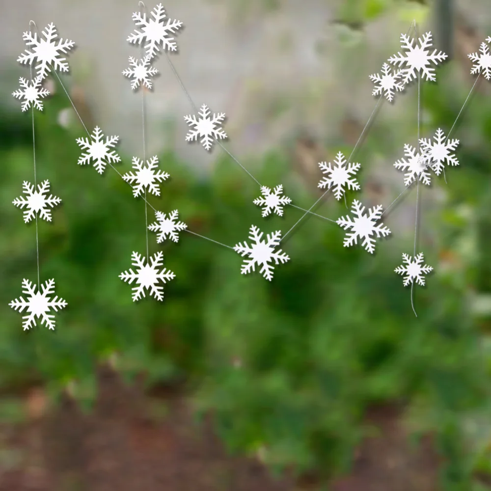 1pc snowflake banner Серебристо-голубой блестящий баннер с днем рождения, лед и снег, гирлянда, зимняя Снежинка, праздничное украшение на стену, декор для девочек из мультфильма «Холодное сердце» - Цвет: 1pc snowflake banner