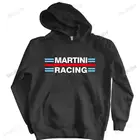 Осенне-зимние толстовки Martini Racing с надписью на заказ, теплое пальто с принтом, Мужская брендовая Толстовка