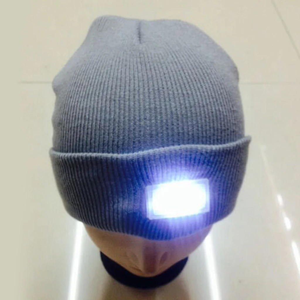 

Thermal LED Beanie Hat Fishing Running Knitted Cap Cycling Hiking Headlamp Hats