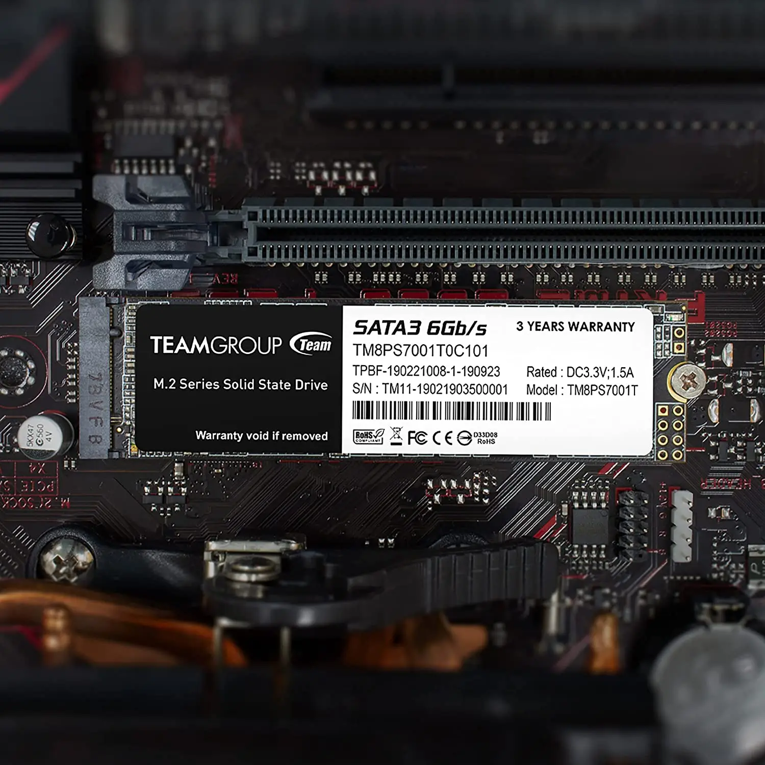 TEAMGROUP MS30 128 ГБ 256 512 ТБ с SLC Cache 3D NAND TLC M.2 2280 SATA III Внутренний твердотельный Накопитель