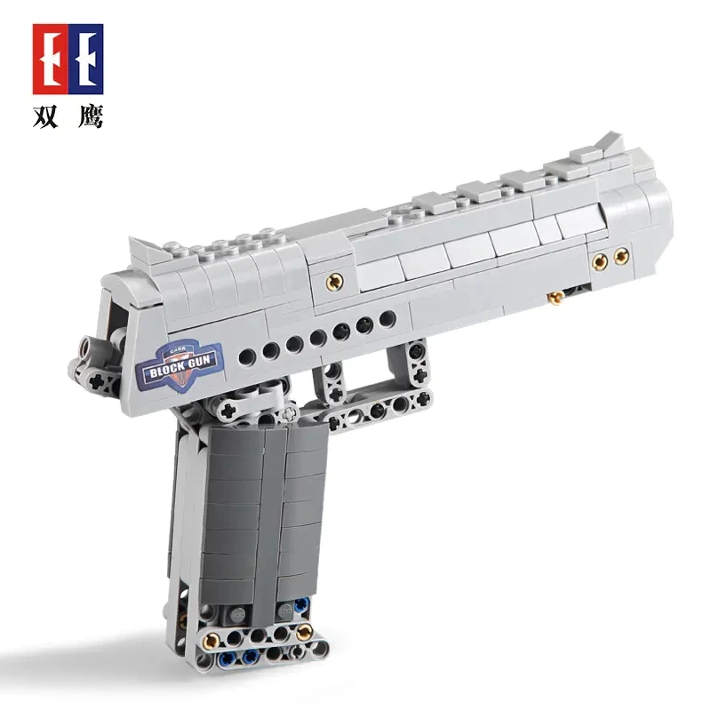 

c81007 Military Series block gun assembly Desert eagle pistolSmall particle puzzle assembly toy 41014