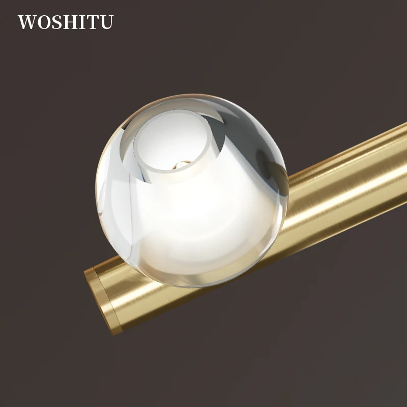 

2021 New Glass Hanging Lights for Home Bedroom Living Room Nordic Decor Luster Bedside Long Line Wall Lamp Modern Indoor Lightin