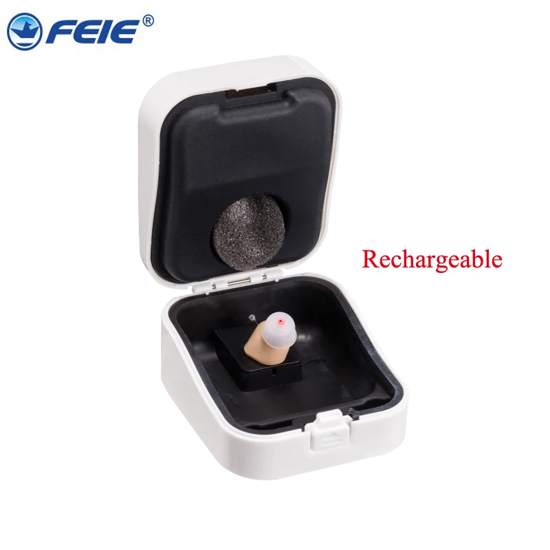 CIC Невидимый Перезаряжаемые слуховой помощник с Шум снижение ушной усилитель