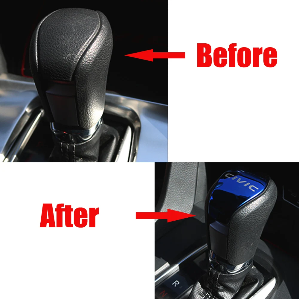 Ручка переключения рулевого механизма автомобиля блестки чехол наклейка для Honda