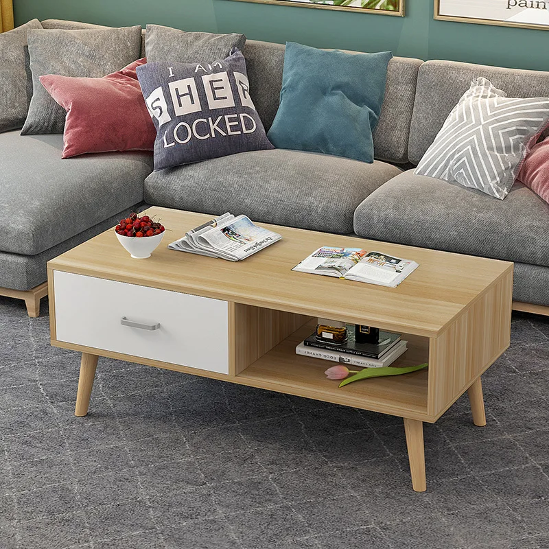 

Новый кофейный столик в скандинавском стиле, простой, современный, для гостиной, приставной столик, роскошный, для дома, спальни, для хранени...