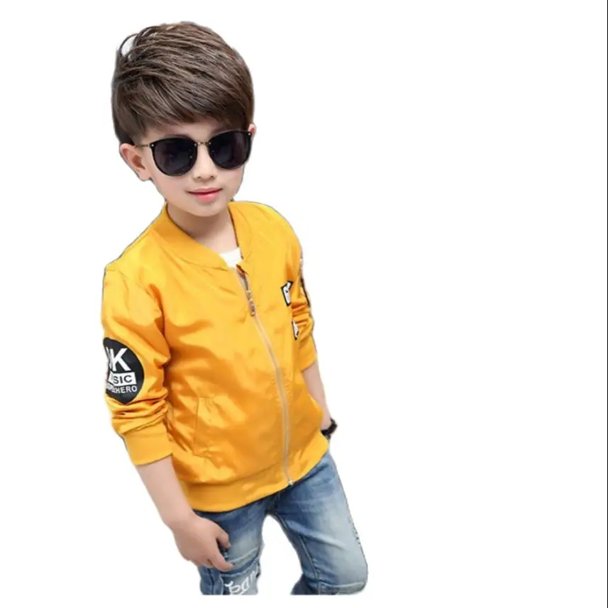 Весенняя куртка для мальчиков От 3 до 11 лет Детская одежда длинные рукава с