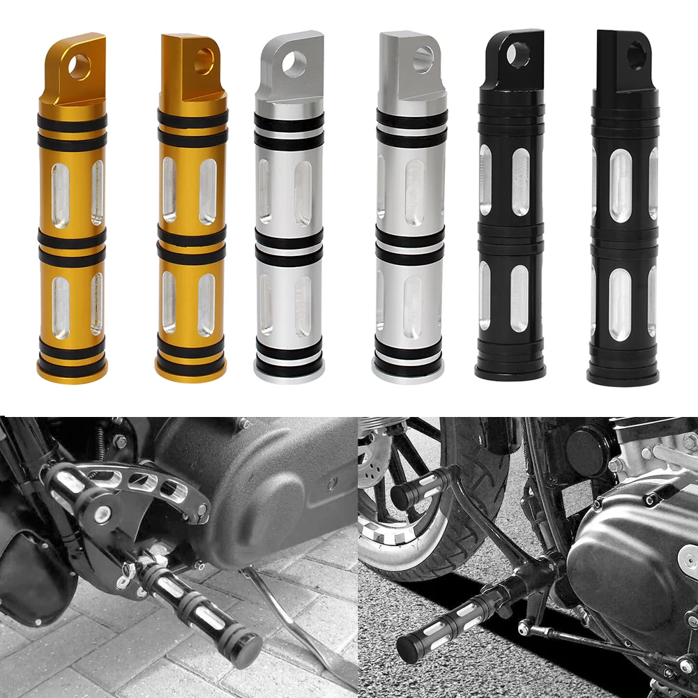 

1 пара черный подставки для ног мотоцикл подножки ЧПУ подножки для Harley Street Glide