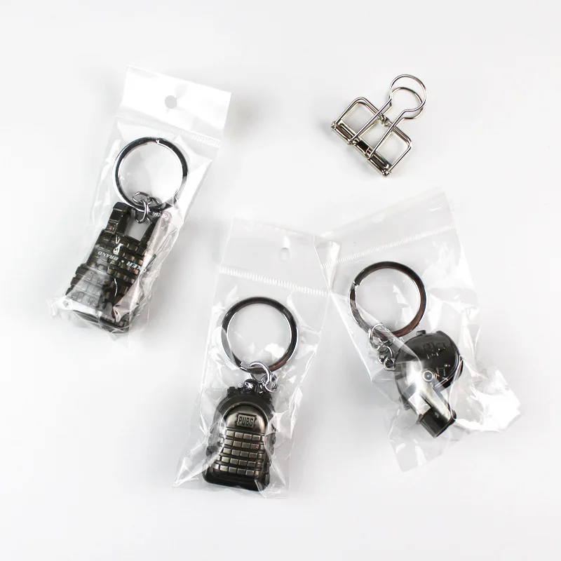 Брелок для ключей из сплава Игровая серия трехуровневый рюкзак черного и