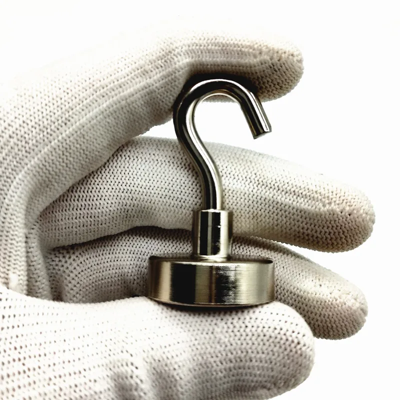 Большая мощность магнитный крючок для холодильника никелевое покрытие