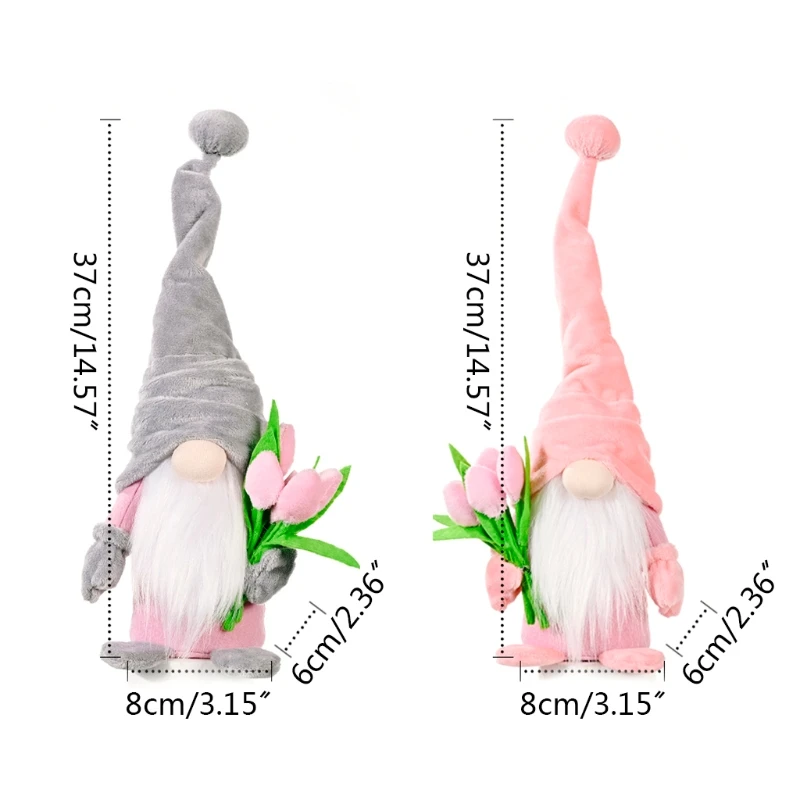 

Mother's Day Gnome Spring Flower Tomte Swedish Nisse Scandinavian Elf Decoration