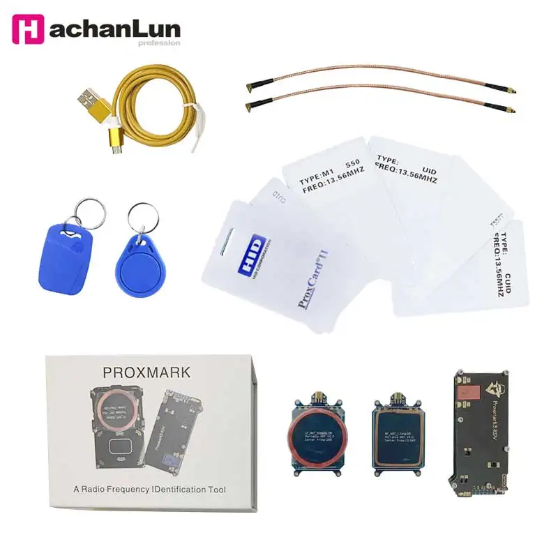 Считыватель смарт-чипов proxmark3 v2 NFC Дубликатор карт доступа RFID UID 5577 шифрование