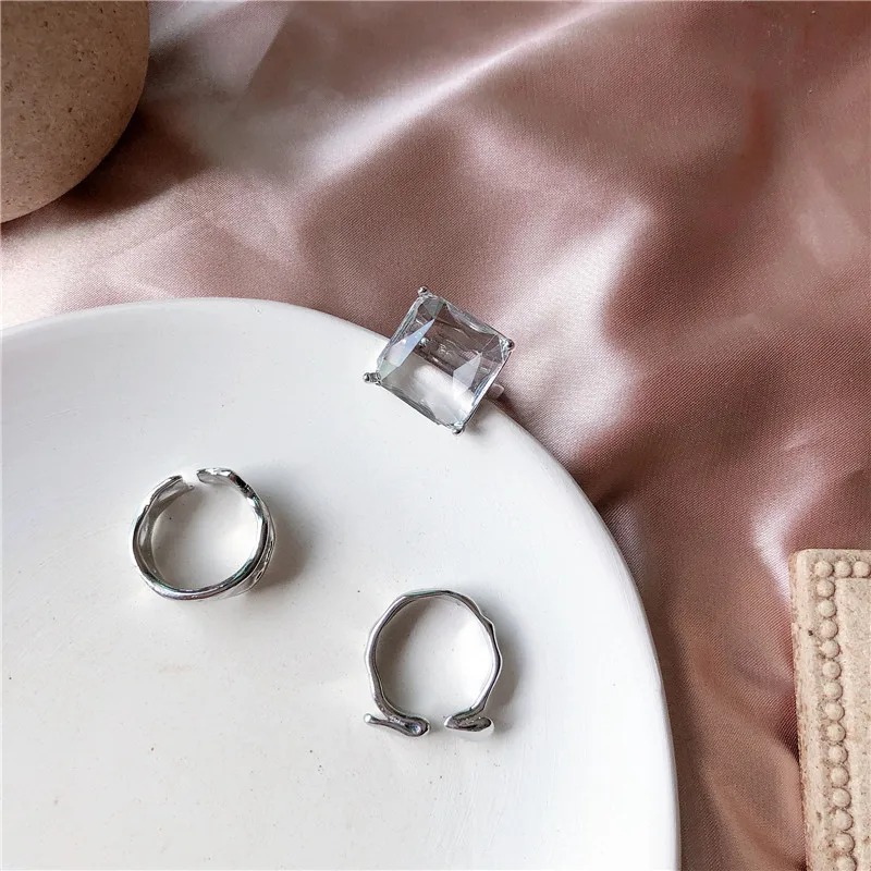 Новое прозрачное геометрическое Несимметричное складное металлическое