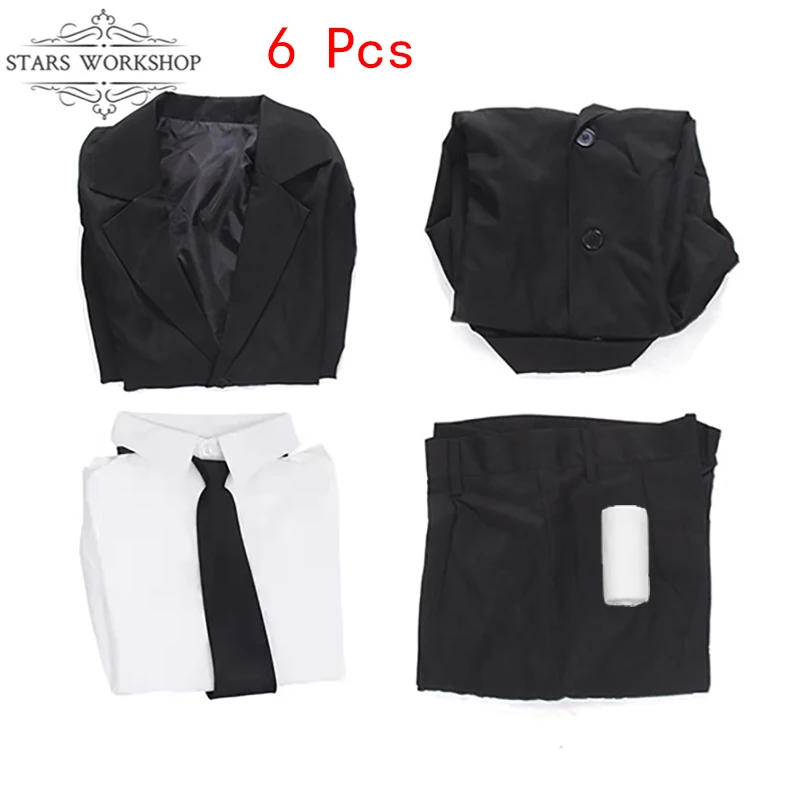 Костюм для косплея дазай Осаму из аниме бродячие псы черный тренчкот взрослых и