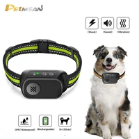 anti bark electric dog collar waterproof rechargeable pet shock beep warning vibration training barking collar fits all sizes