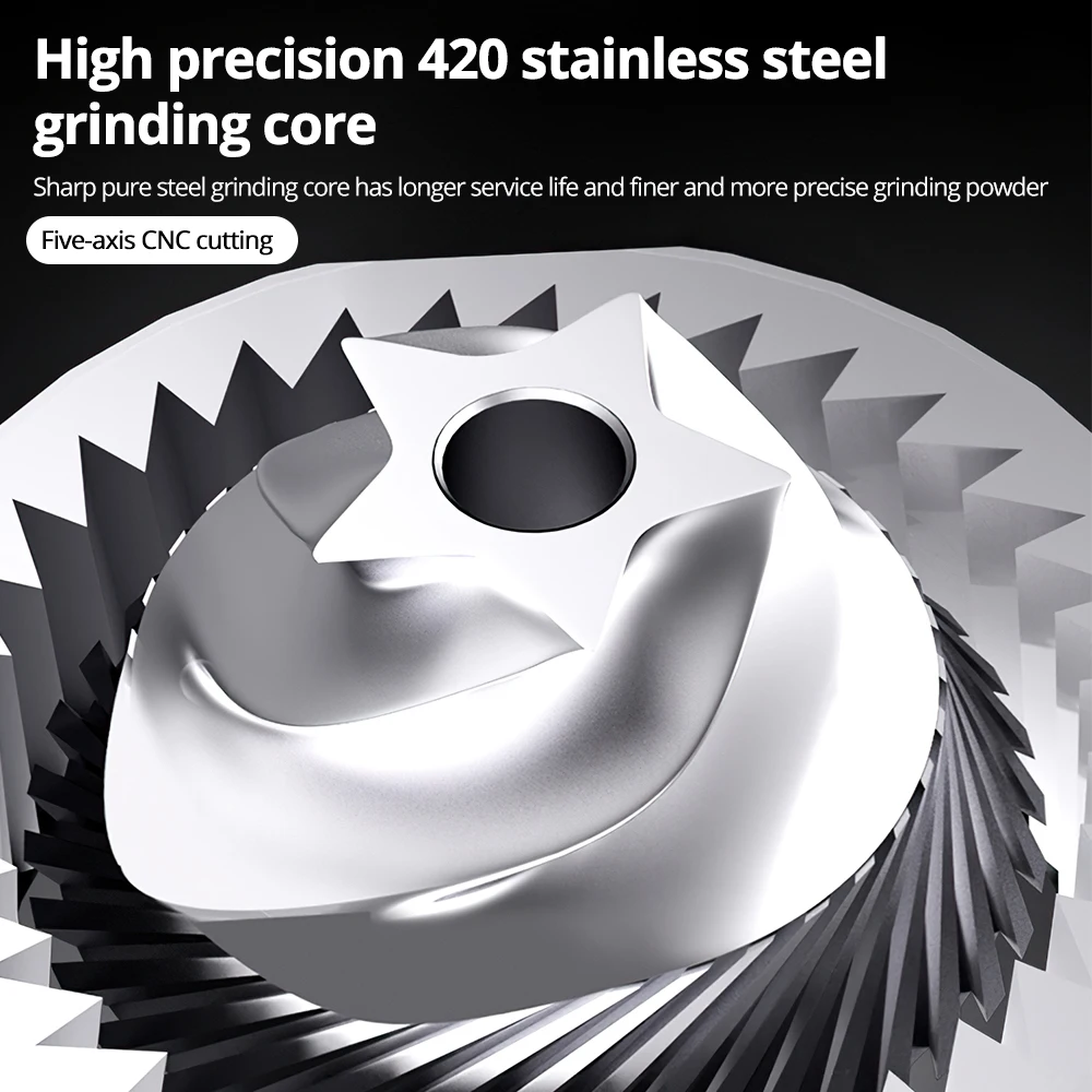 値段 手動コーヒーグラインダーステンレス鋼ポータブルハンドコーヒー豆ミルツールコーヒーマシンhandoperated研削装置ミラー