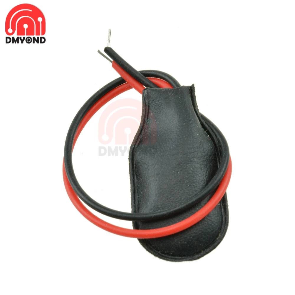 Зажим для аккумулятора типа I 9 В 2 проводных разъема из искусственной кожи зажим