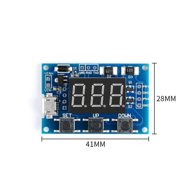 Микро USB DC5-30V мощный независимый генератор PWM двухсторонний цифровой