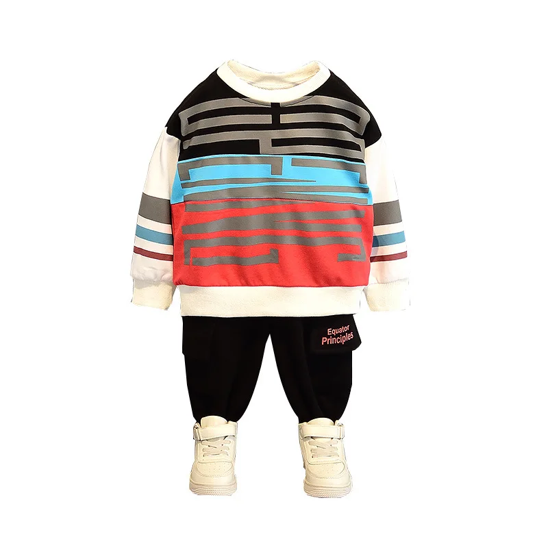 

2021 Fashion Spring Autumn Boys Clothing SuitsSweatshirts+ Pants 2pcs/Set Kids Jacket Teenager Sport PerformanceCostume Track