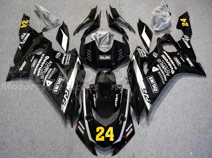 

Новый комплект обтекателей из АБС-пластика подходит для YAMAHA YZF-R6 2017 2018 2019 2020 2021 R6 17 18 19 custom free black white 24
