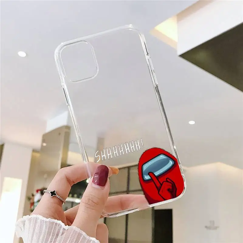 

Among Us game Phone Case Transparent soft For iphone 5 5s 5c se 6 6s 7 8 11 12 plus mini x xs xr pro max