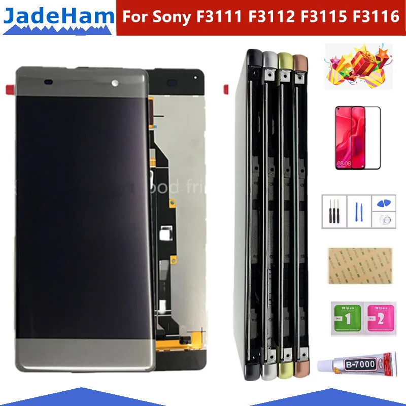 5,0 ''ЖК-для Sony Xperia XA F3111, F3113, F3115 ЖК-дисплей с сенсорным экраном дигитайзер сборка ЖК-дисплей с рамкой