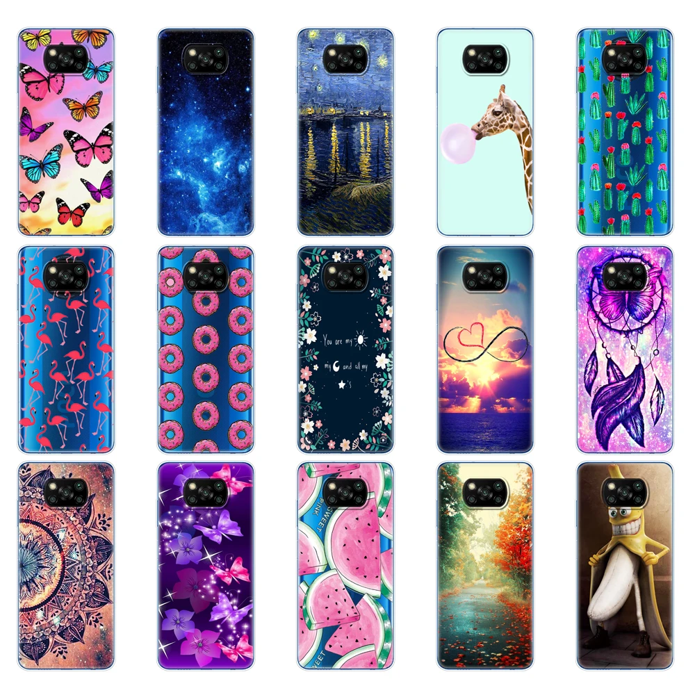 for xiaomi poco x3 nfc case silicon tpu soft back for poco x3 pro bumper poco x 3 pocox3 nfc 6 67 global pocophone phone cover free global shipping