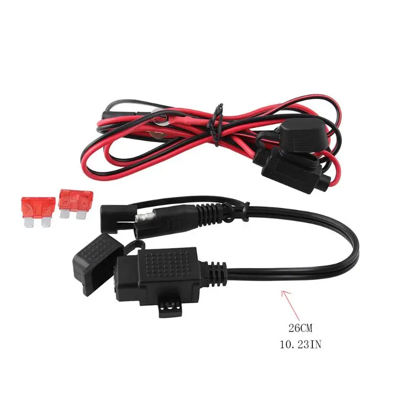 Водонепроницаемый мотоцикл 12 в быстрый разъем Встроенный предохранитель USB