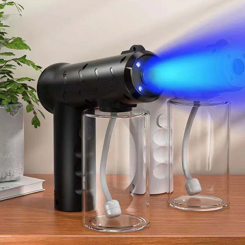 

Hot Sales 2021 New 380ML Wireless Nano Blue Light Steam Spray Disinfection Sprayer Gun USB Charging Dropshipping