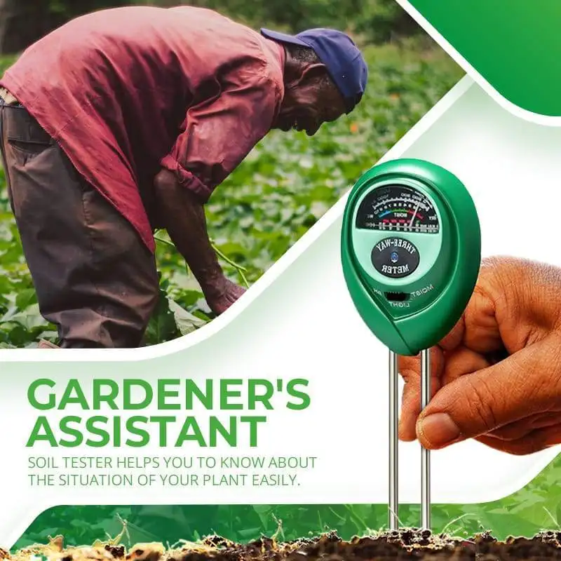 3 in 1 Soil PH Meter Sunlight Tester Plants Acidity Humidity Monitor Detector Garden Flowers Moisture Sensor | Инструменты