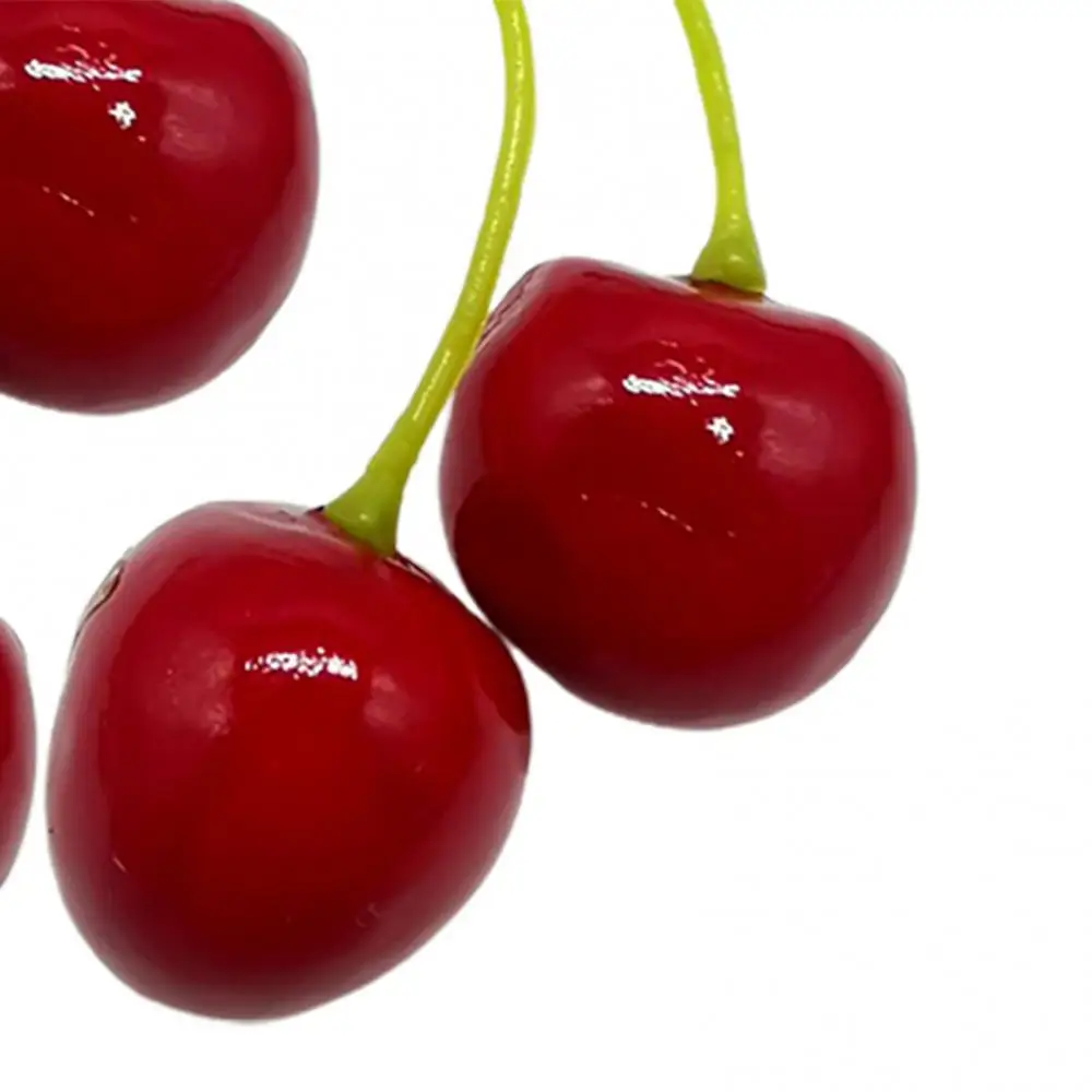 

10Pcs Artificial Cherry Foam Simulation Mini 3D Model Fruit Props Decor For Wedding Decoration High Simulation Fruit Toy