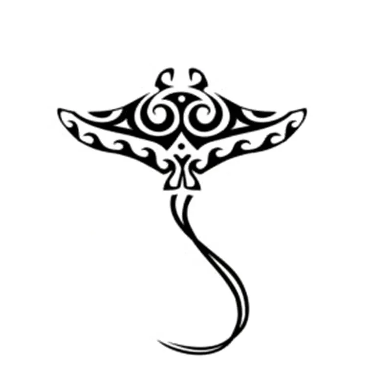 

LLY-1859 Cartoon Stingray Modeling Personality Car Stickers PVC Fashion Body Decoration Accessories Waterproof Sunscreen Decal