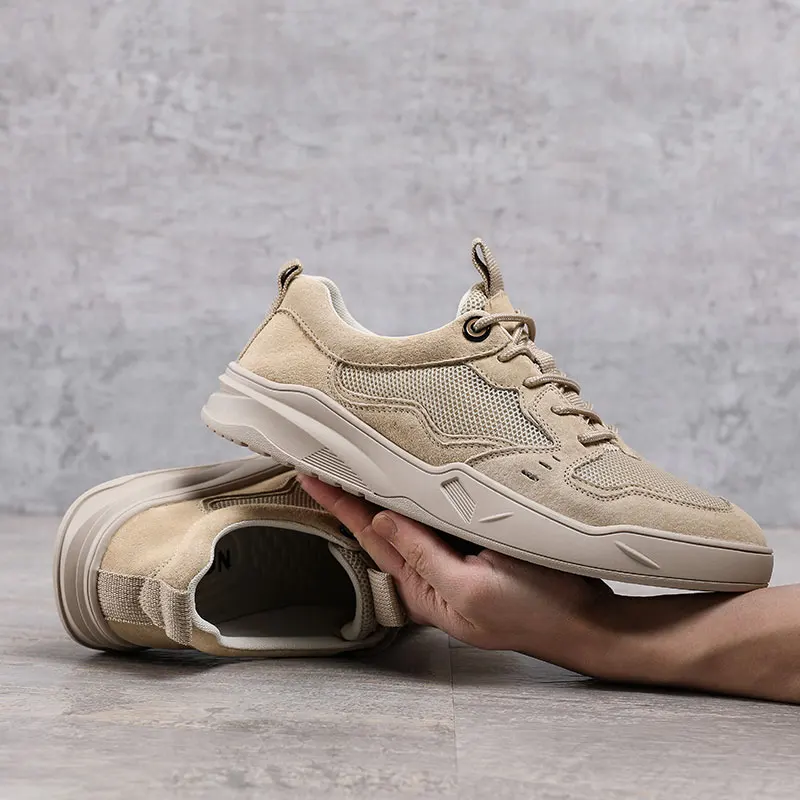 

Zapatos Casuales Air Mesh Shoes Summer Breathable Men Sneakers Casual Man Fashion White Leisure Men's Leather