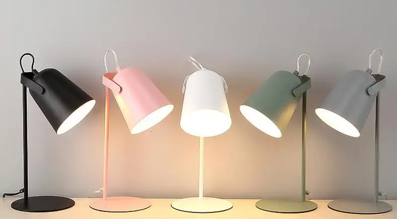 Simple Colorful Glass Ball Table Lamp For Kids Bedroom abajour | Лампы и освещение