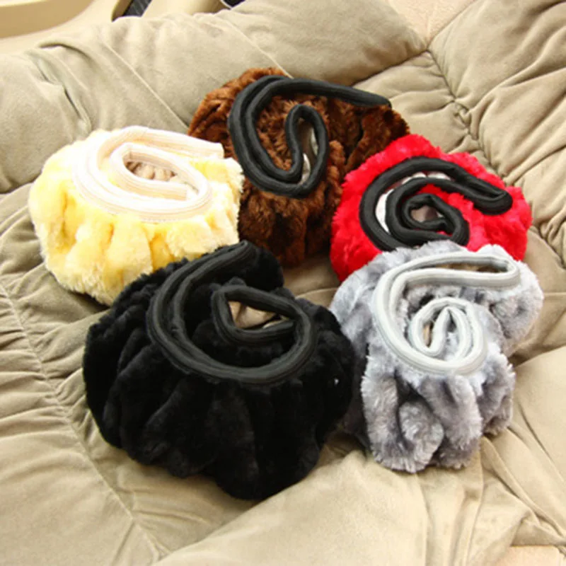 Зимний Руль плюшевый чехол рулевого колеса автомобиля теплый для управления