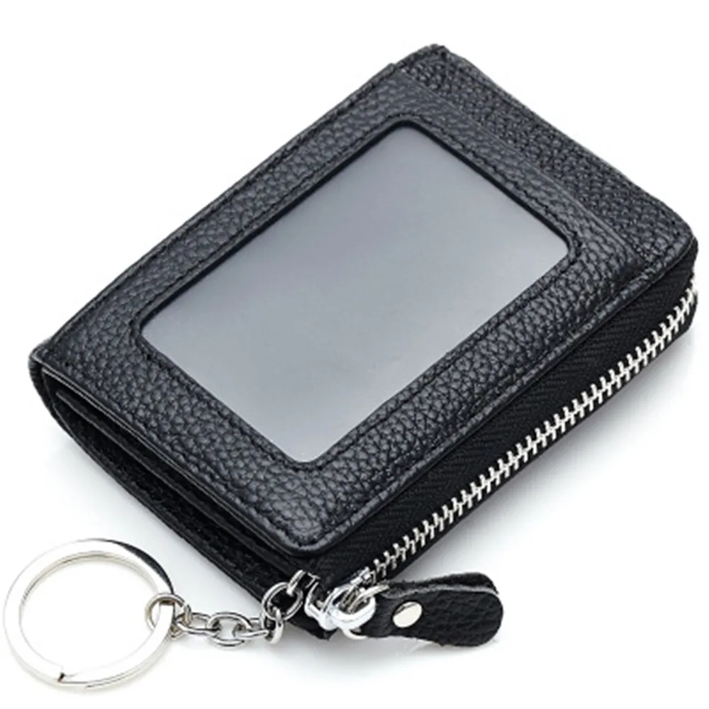 

Small Coin Purse Leather Coin Bag Mini Women Zipped Leather Coin Purse Leather Vintage Money Case Card Organizer Accessories