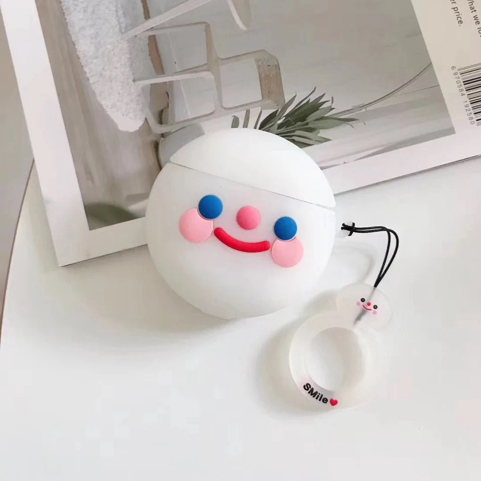 Чехол для AirPods с милым КАКТУСОМ и опунчивой грушей, чехол для наушников s для Apple Air pods 2, чехол для Earpods, кольцевой ремешок для наушников - Цвет: 383S